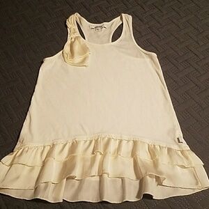 DKNY Girls Layered Ruffle Tank Size L